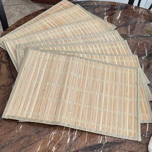 Set of Bamboo Placemats.
